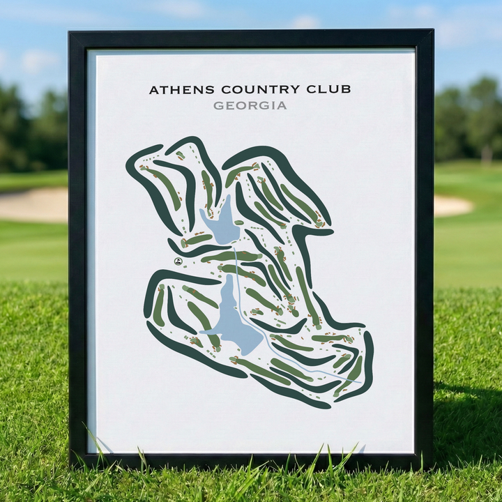 Athens Country Club, Georgia - Printed Golf Courses