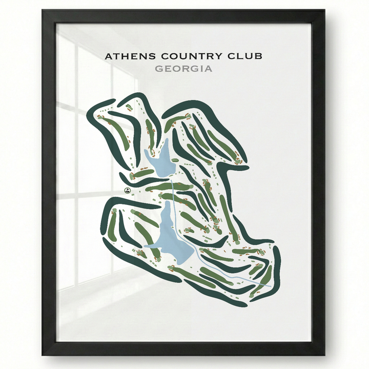 Athens Country Club, Georgia - Printed Golf Courses