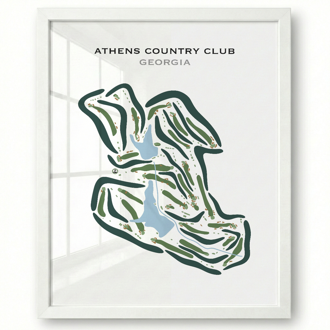 Athens Country Club, Georgia - Printed Golf Courses