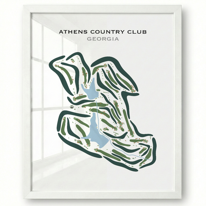 Athens Country Club, Georgia - Printed Golf Courses