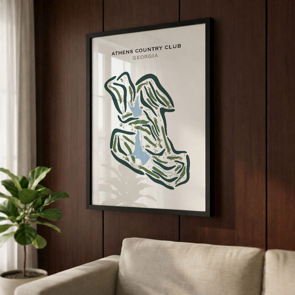 Athens Country Club, Georgia - Printed Golf Courses