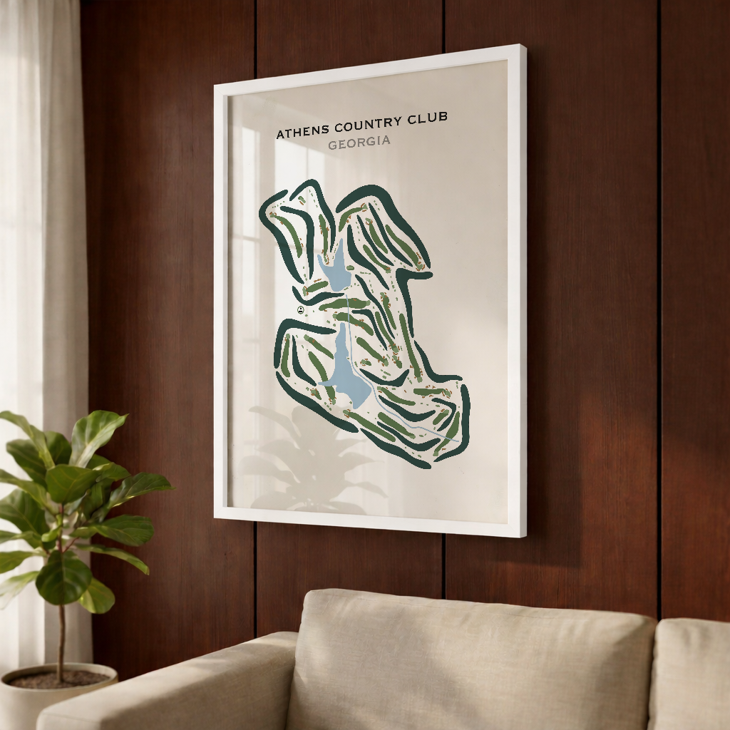 Athens Country Club, Georgia - Printed Golf Courses