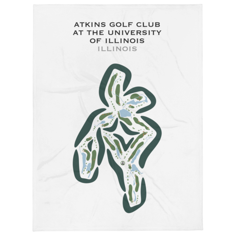 Atkins Golf Club At The University Of Illinois, Illinois - Printed Golf Courses