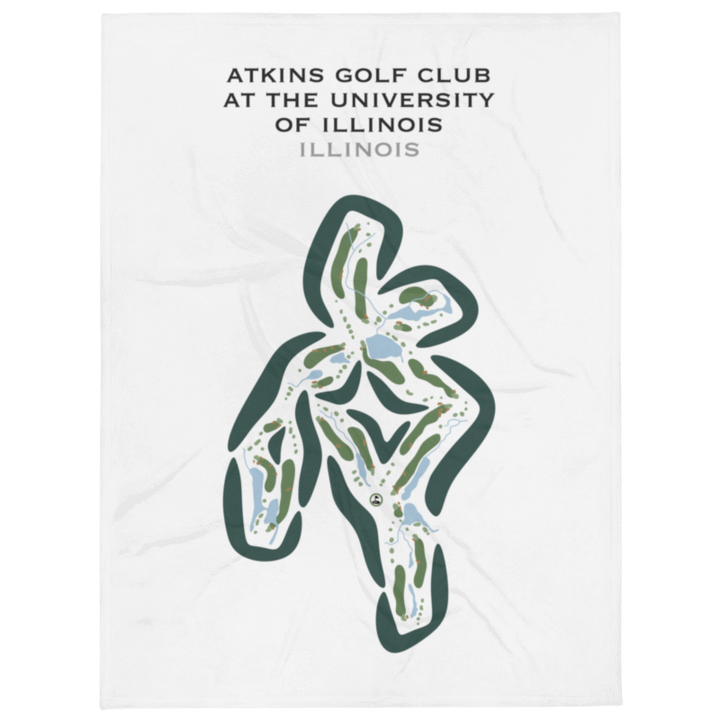 Atkins Golf Club At The University Of Illinois, Illinois - Printed Golf Courses