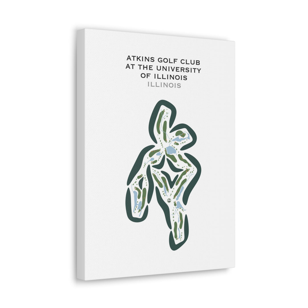 Atkins Golf Club At The University Of Illinois, Illinois - Printed Golf Courses