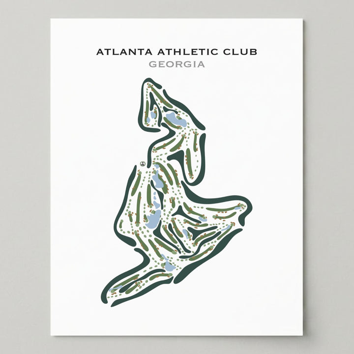 Atlanta Athletic Club, Georgia - Printed Golf Courses