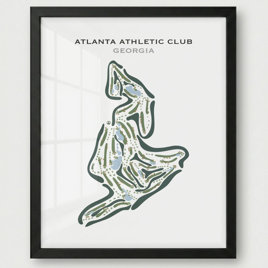 Atlanta Athletic Club, Georgia - Printed Golf Courses