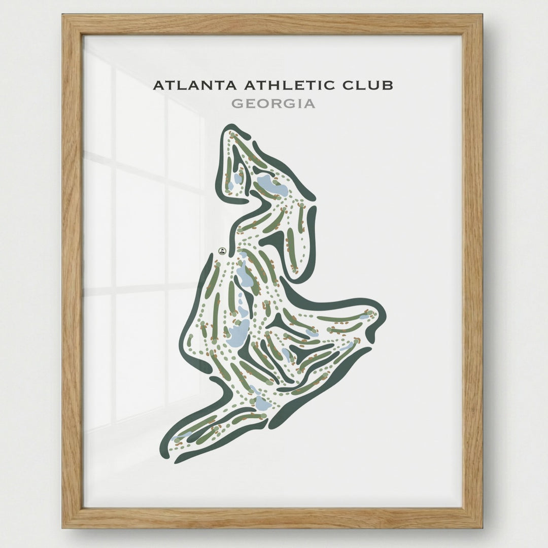 Atlanta Athletic Club, Georgia - Printed Golf Courses