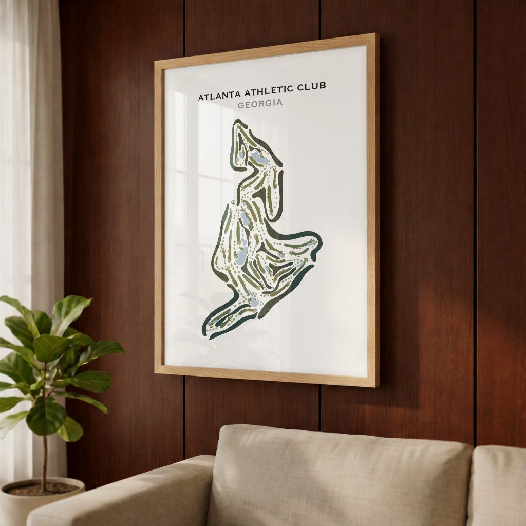 Atlanta Athletic Club, Georgia - Printed Golf Courses