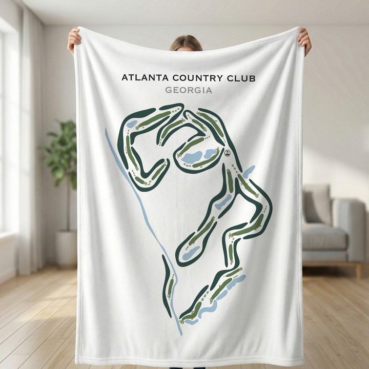 Atlanta Country Club, Georgia - Printed Golf Courses