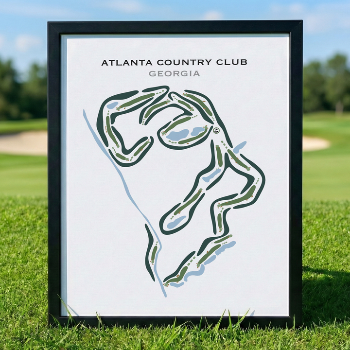 Atlanta Country Club, Georgia - Printed Golf Courses