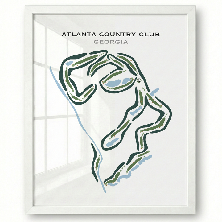 Atlanta Country Club, Georgia - Printed Golf Courses