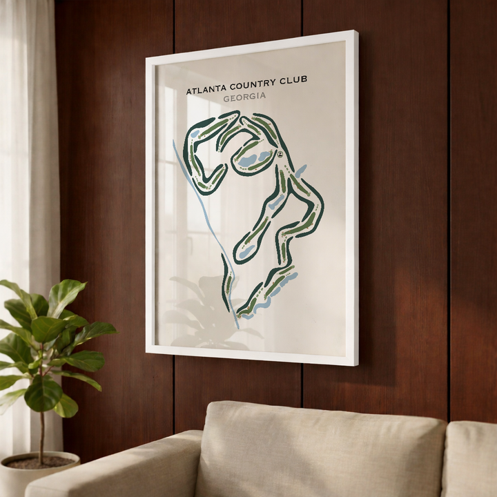 Atlanta Country Club, Georgia - Printed Golf Courses