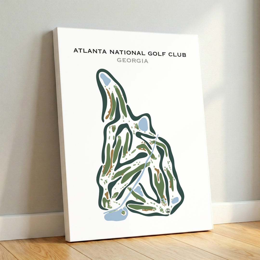 Atlanta National Golf Club, Georgia - Printed Golf Courses