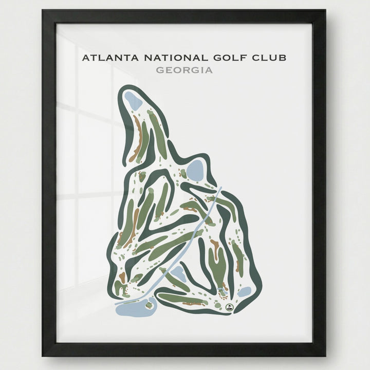 Atlanta National Golf Club, Georgia - Printed Golf Courses
