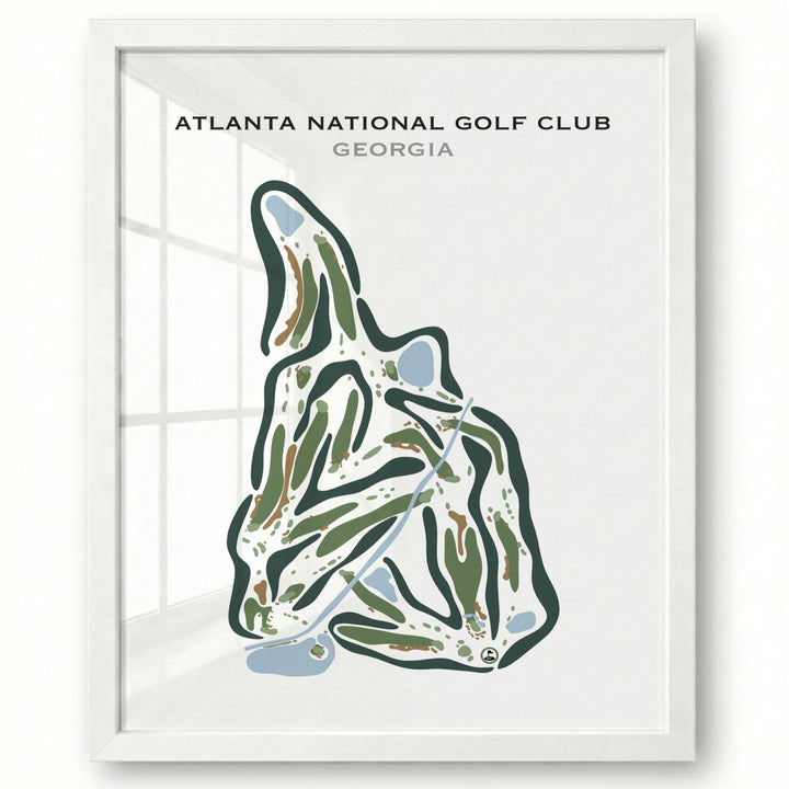 Atlanta National Golf Club, Georgia - Printed Golf Courses