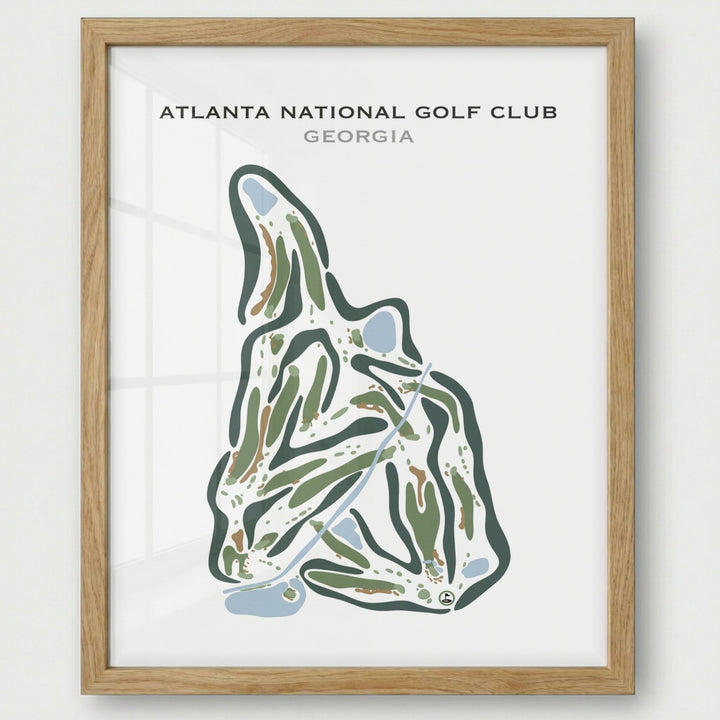 Atlanta National Golf Club, Georgia - Printed Golf Courses