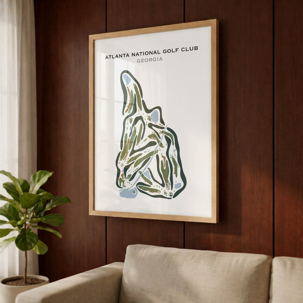 Atlanta National Golf Club, Georgia - Printed Golf Courses
