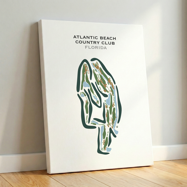 Atlantic Beach Country Club, Florida - Printed Golf Courses