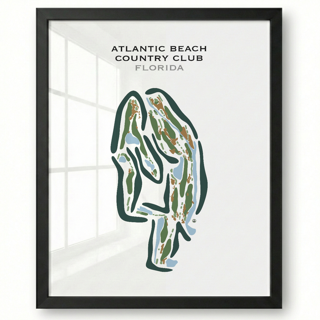 Atlantic Beach Country Club, Florida - Printed Golf Courses