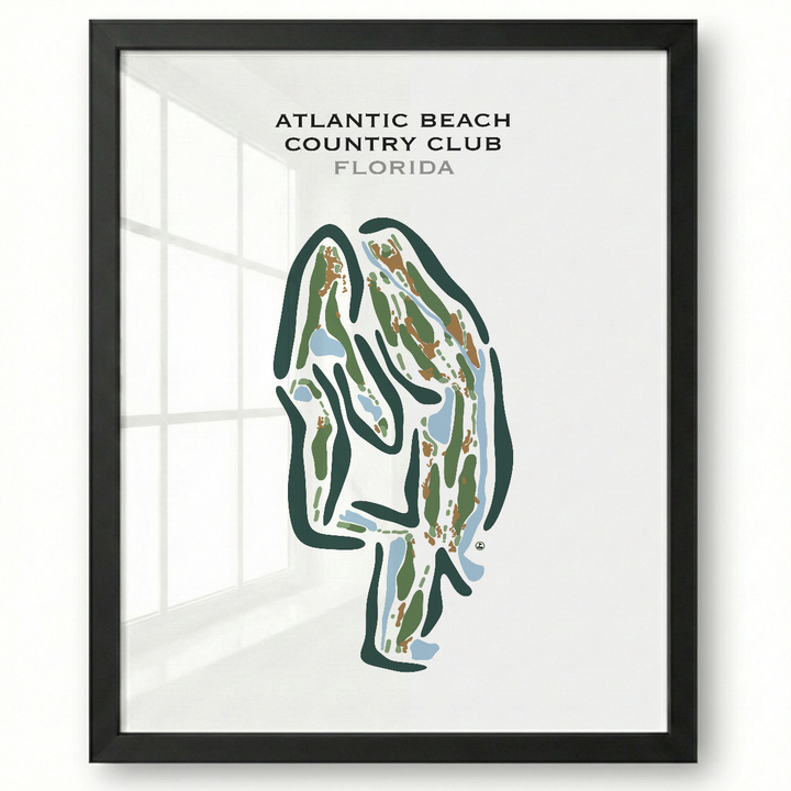 Atlantic Beach Country Club, Florida - Printed Golf Courses