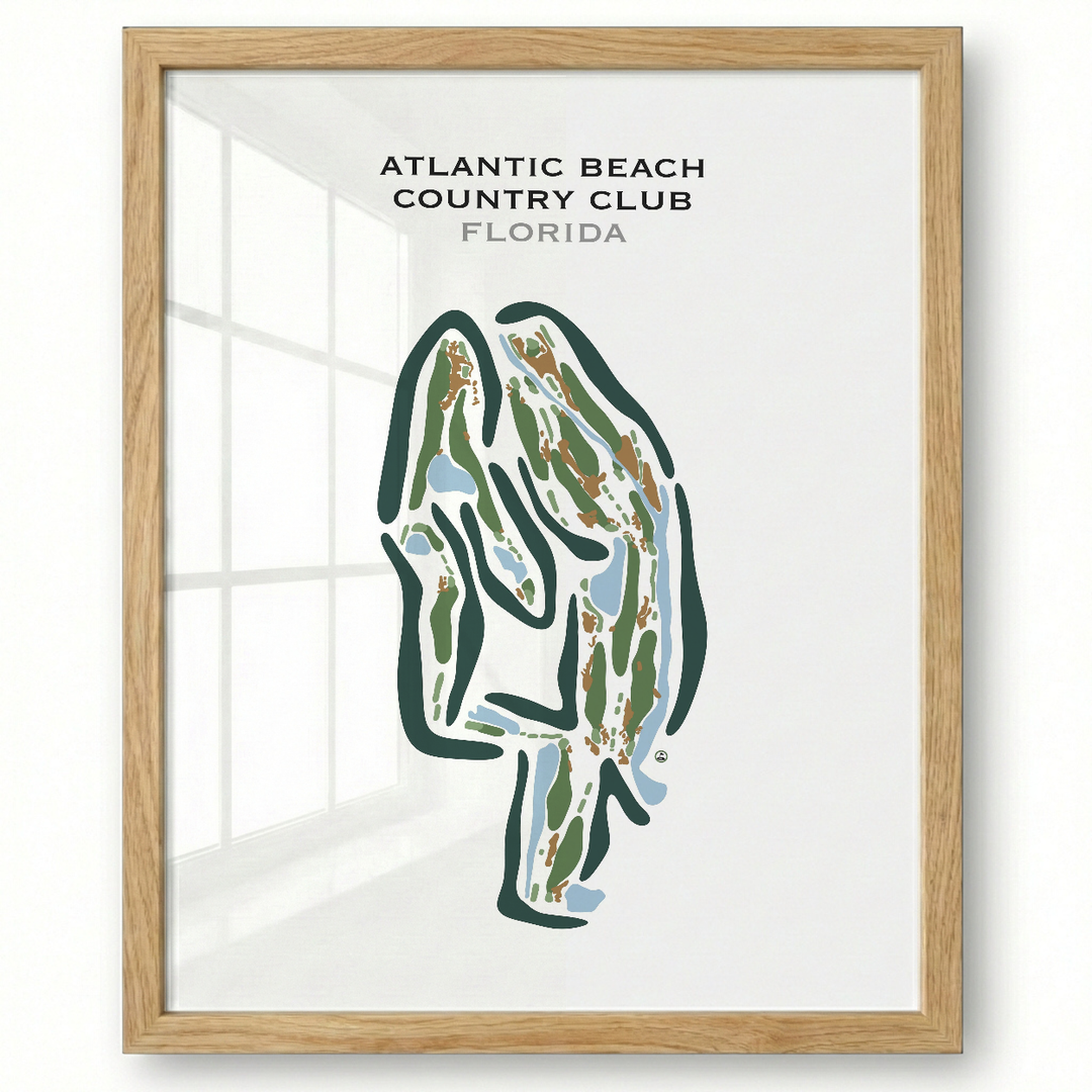 Atlantic Beach Country Club, Florida - Printed Golf Courses