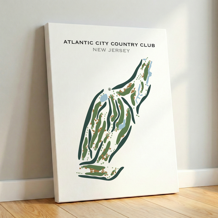 Atlantic City Country Club, New Jersey - Printed Golf Courses