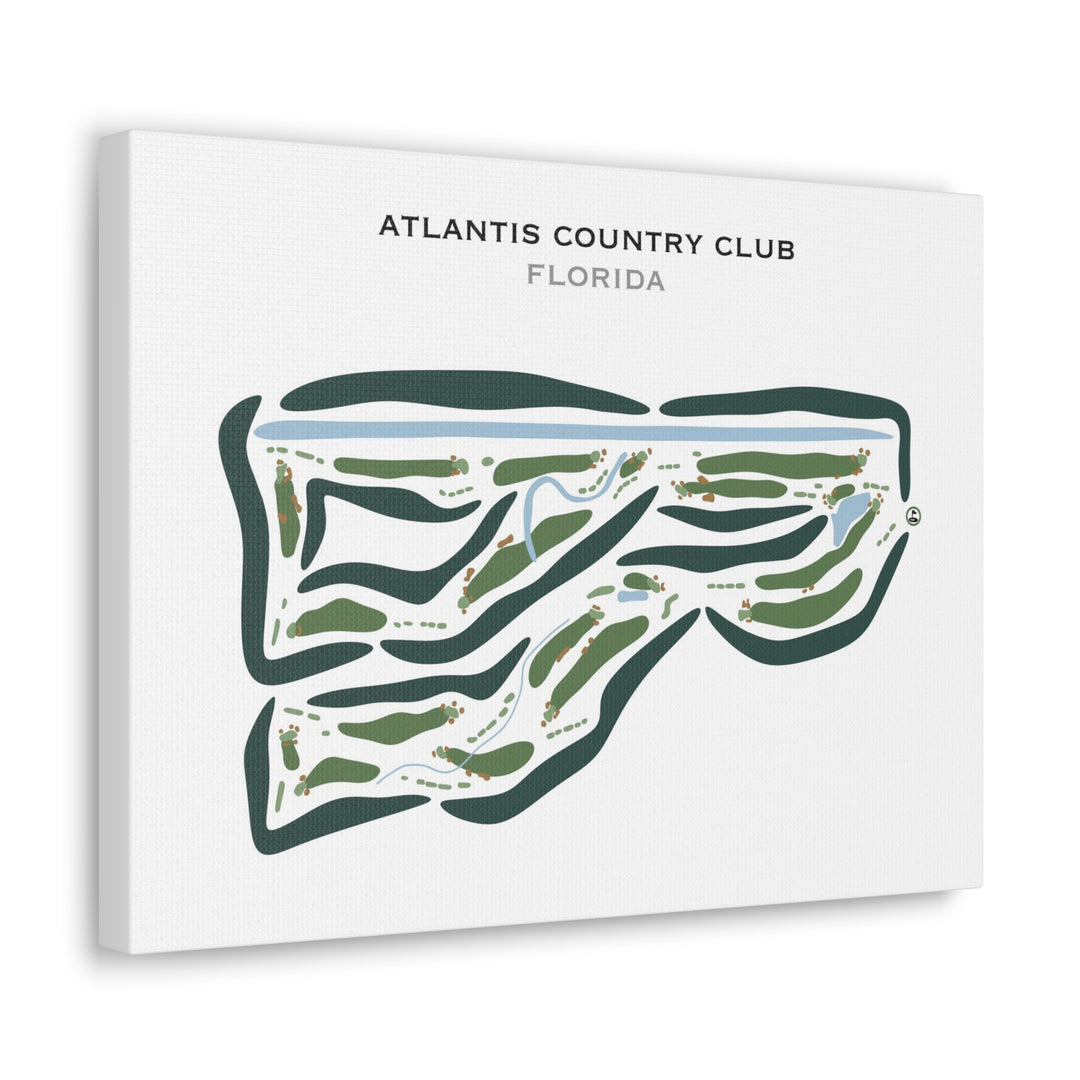 Atlantis Country Club, Florida - Printed Golf Courses