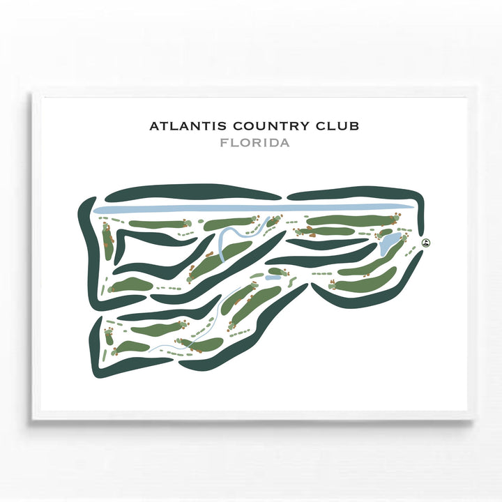 Atlantis Country Club, Florida - Printed Golf Courses