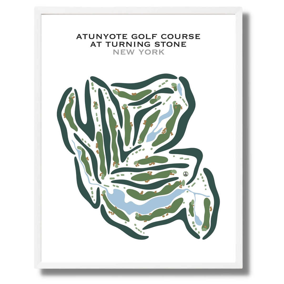 Atunyote Golf Club at Turning Stone Resort Casino, New York - Printed Golf Courses