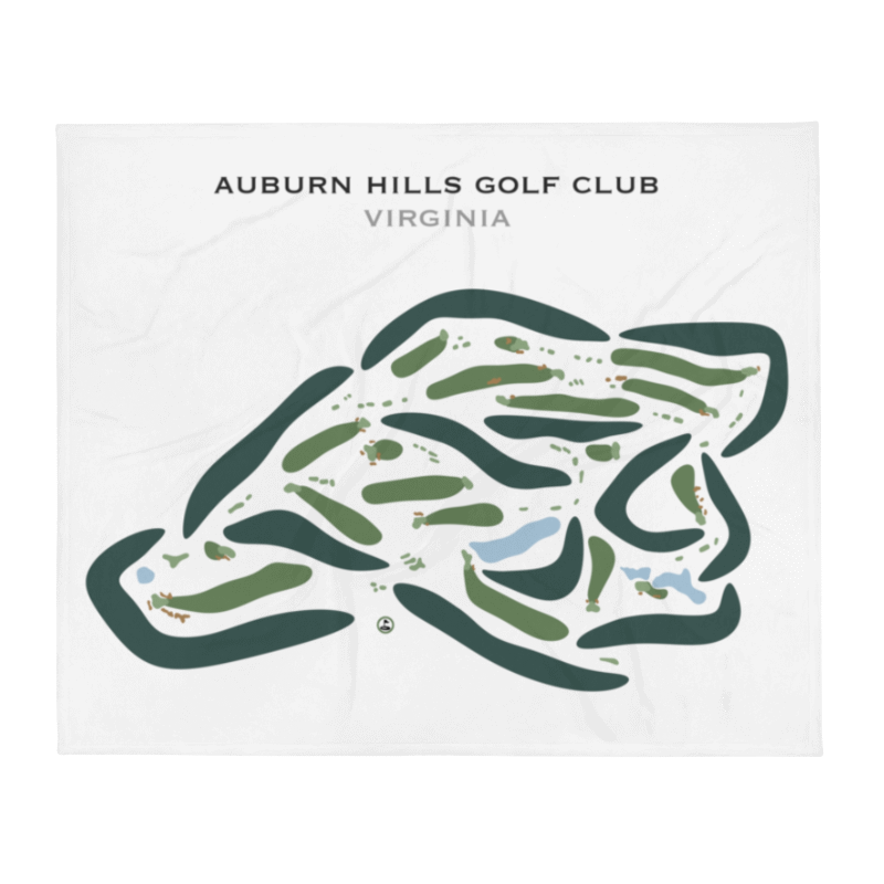Auburn Hills Golf Club, Virginia - Printed Golf Courses