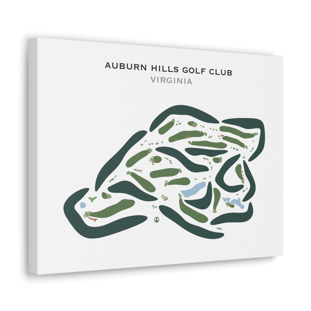 Auburn Hills Golf Club, Virginia - Printed Golf Courses