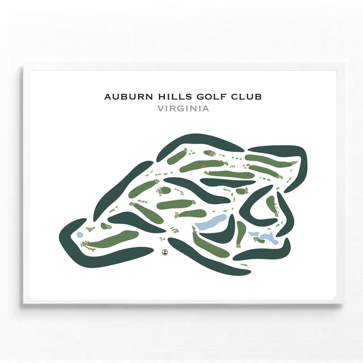 Auburn Hills Golf Club, Virginia - Printed Golf Courses