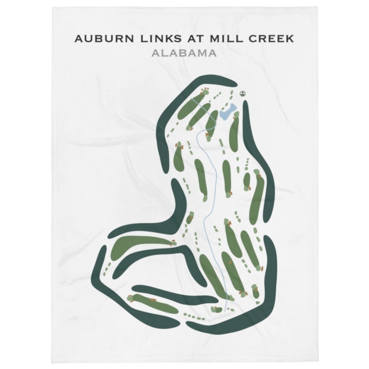 Auburn Links at Mill Creek, Alabama - Printed Golf Course