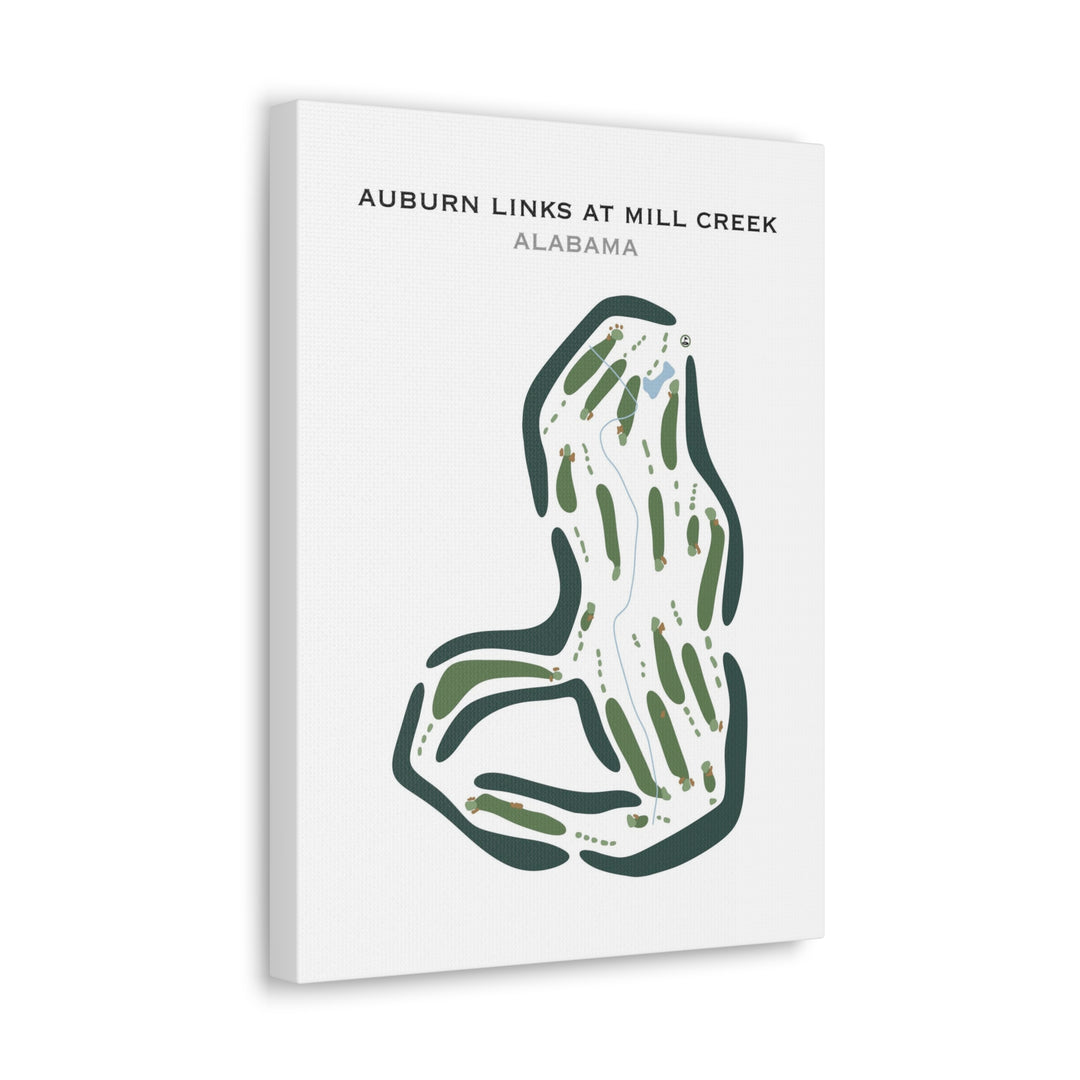 Auburn Links at Mill Creek, Alabama - Printed Golf Course