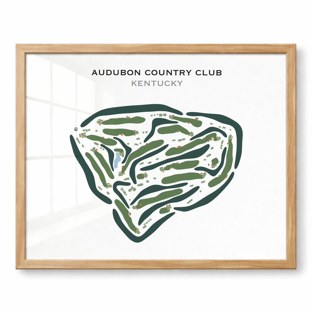 Audubon Country Club, Kentucky - Printed Golf Courses