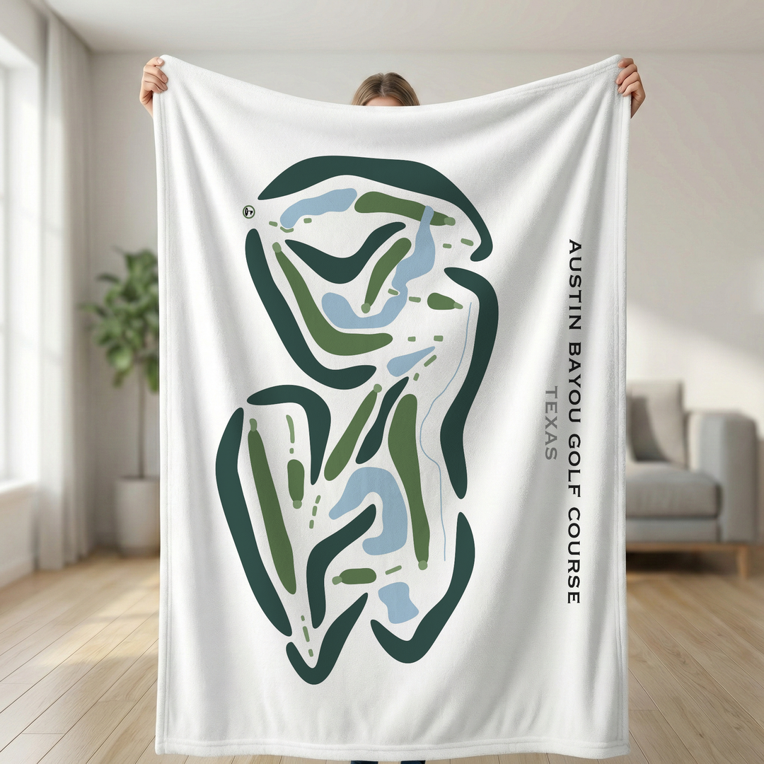 Austin Bayou Golf Course, Texas - Printed Golf Courses