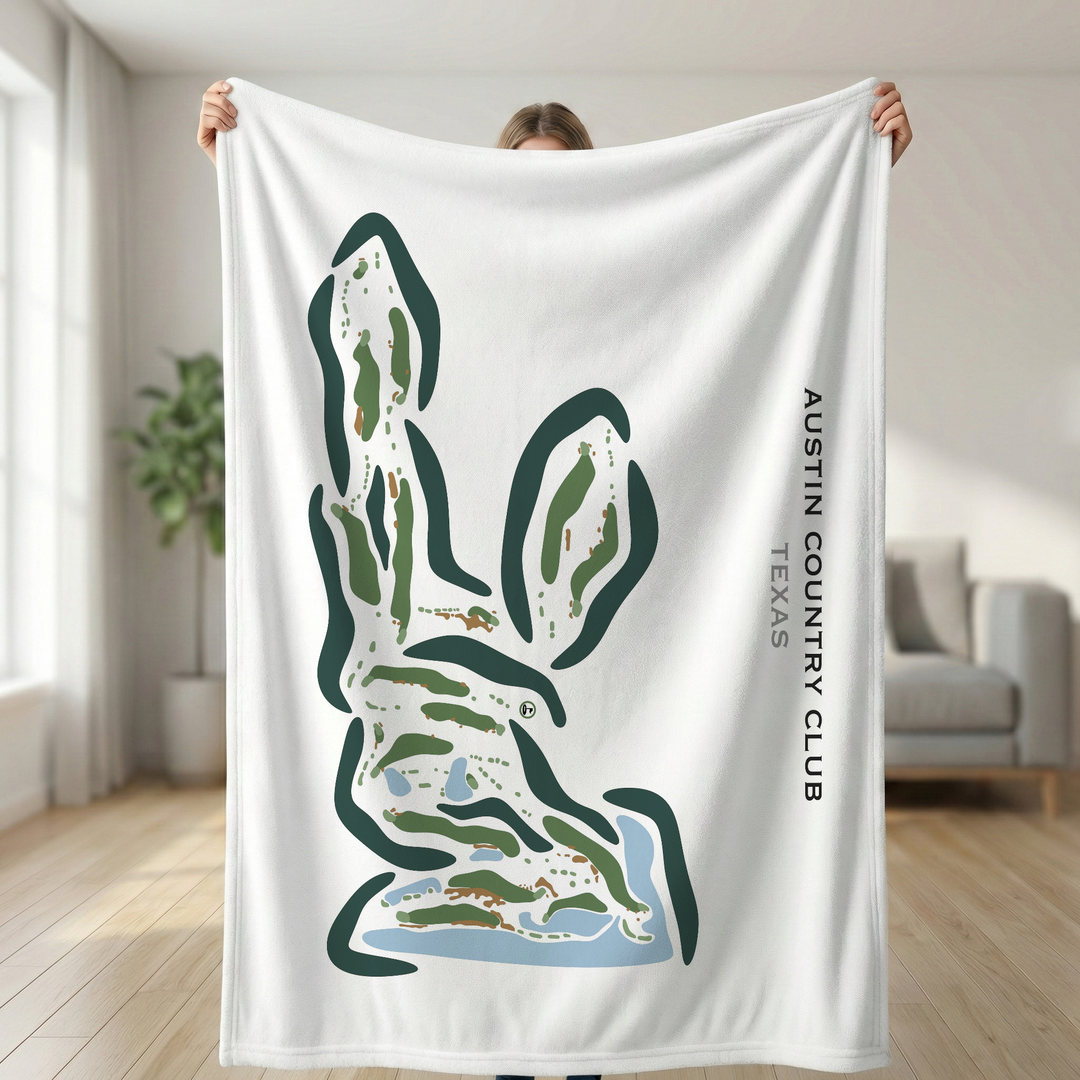 Austin Country Club, Texas - Printed Golf Courses