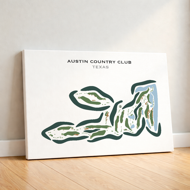 Austin Country Club, Texas - Printed Golf Courses