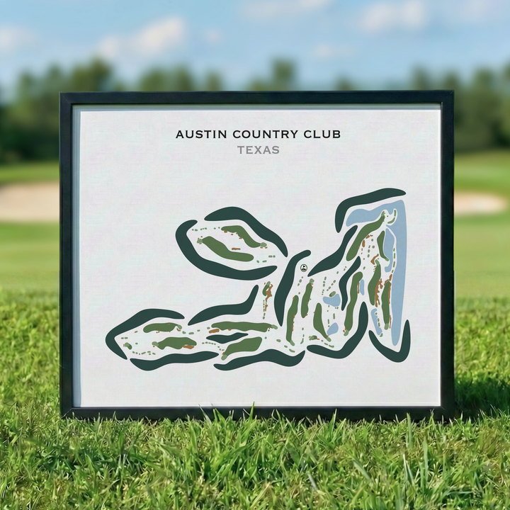Austin Country Club, Texas - Printed Golf Courses