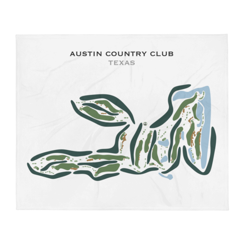 Austin Country Club, Texas - Printed Golf Course