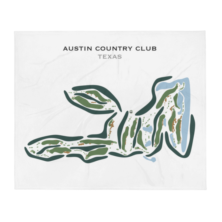 Austin Country Club, Texas - Printed Golf Course