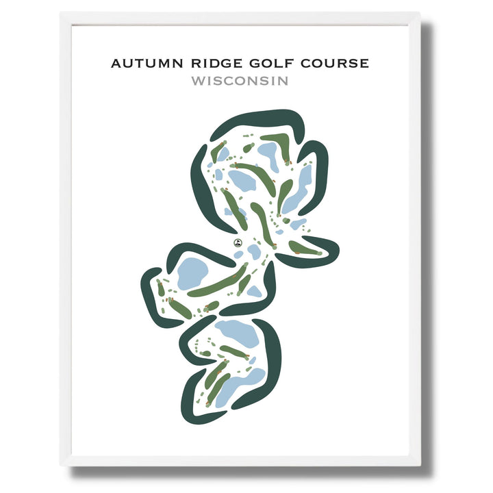 Autumn Ridge Golf Course, Wisconsin - Printed Golf Courses