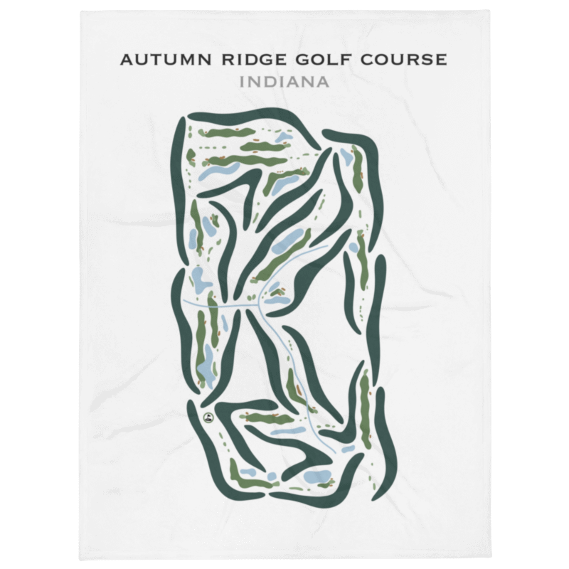 Autumn Ridge Golf Course, Indiana - Printed Golf Courses