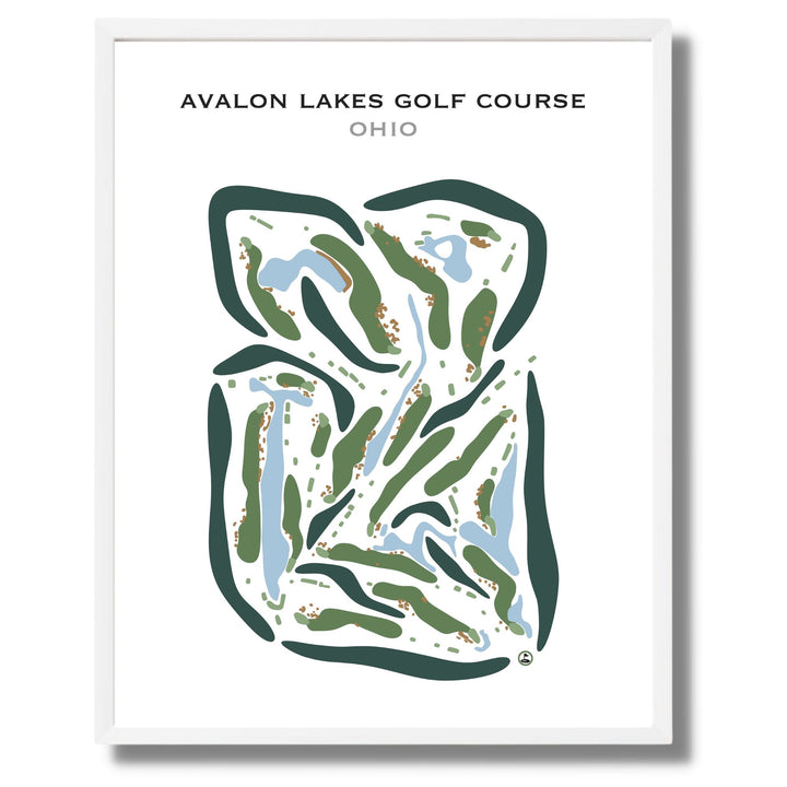 Avalon Lakes Golf Course, Ohio - Printed Golf Courses