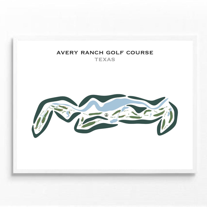 Avery Ranch Golf Course, Texas - Printed Golf Courses