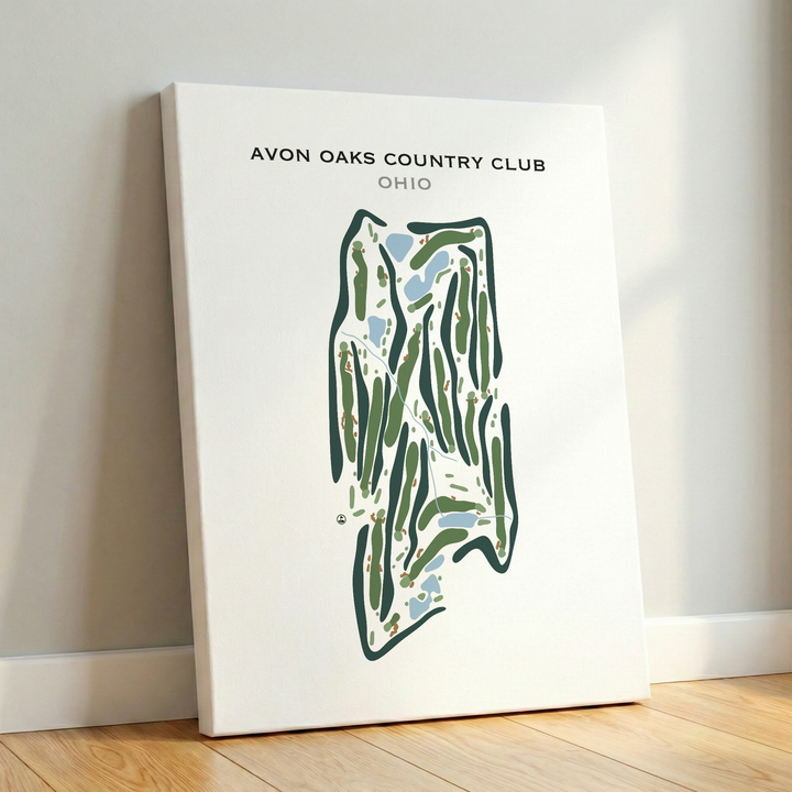 Avon Oaks Country Club, Ohio - Printed Golf Courses