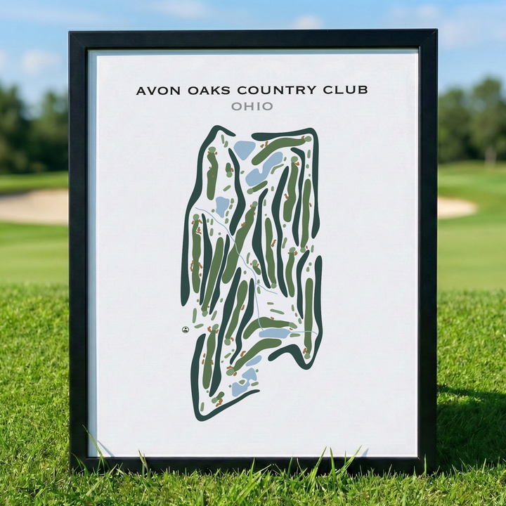 Avon Oaks Country Club, Ohio - Printed Golf Courses