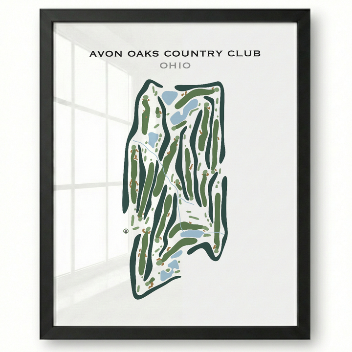 Avon Oaks Country Club, Ohio - Printed Golf Courses