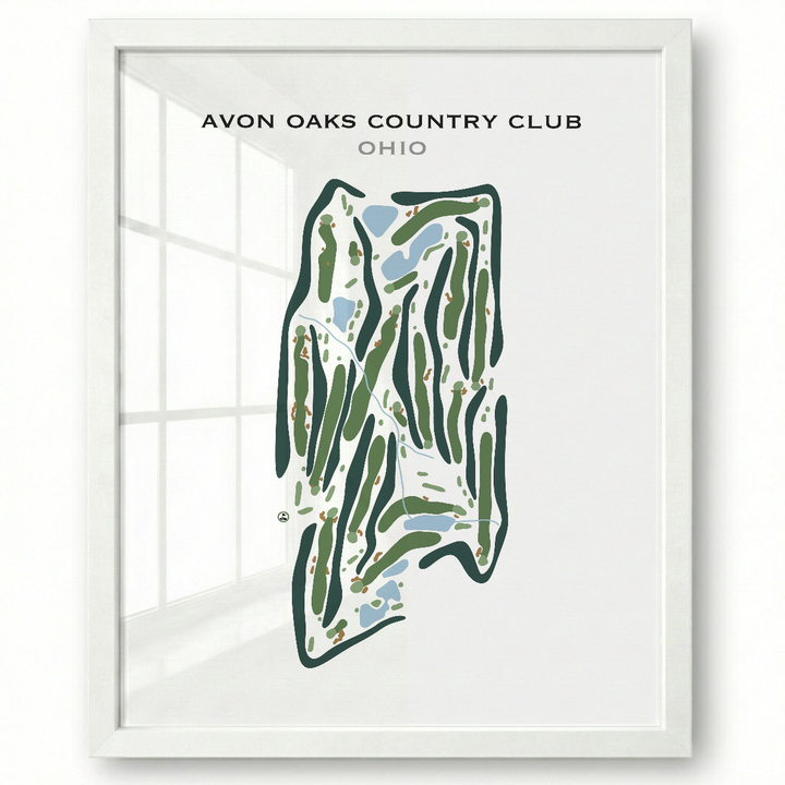 Avon Oaks Country Club, Ohio - Printed Golf Courses